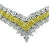 80.81 Carat GIA Certified Fancy Intense Yellow And White Diamond Necklace -V30554 - vividdiamonds