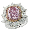 Vivid Diamonds 5.12 Carat  Fancy Pinkish Purple Diamond Ring -V34531 - vividdiamonds