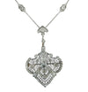 14.60 Carat Edwardian Brooch Pin/Necklace  -V35815 - vividdiamonds