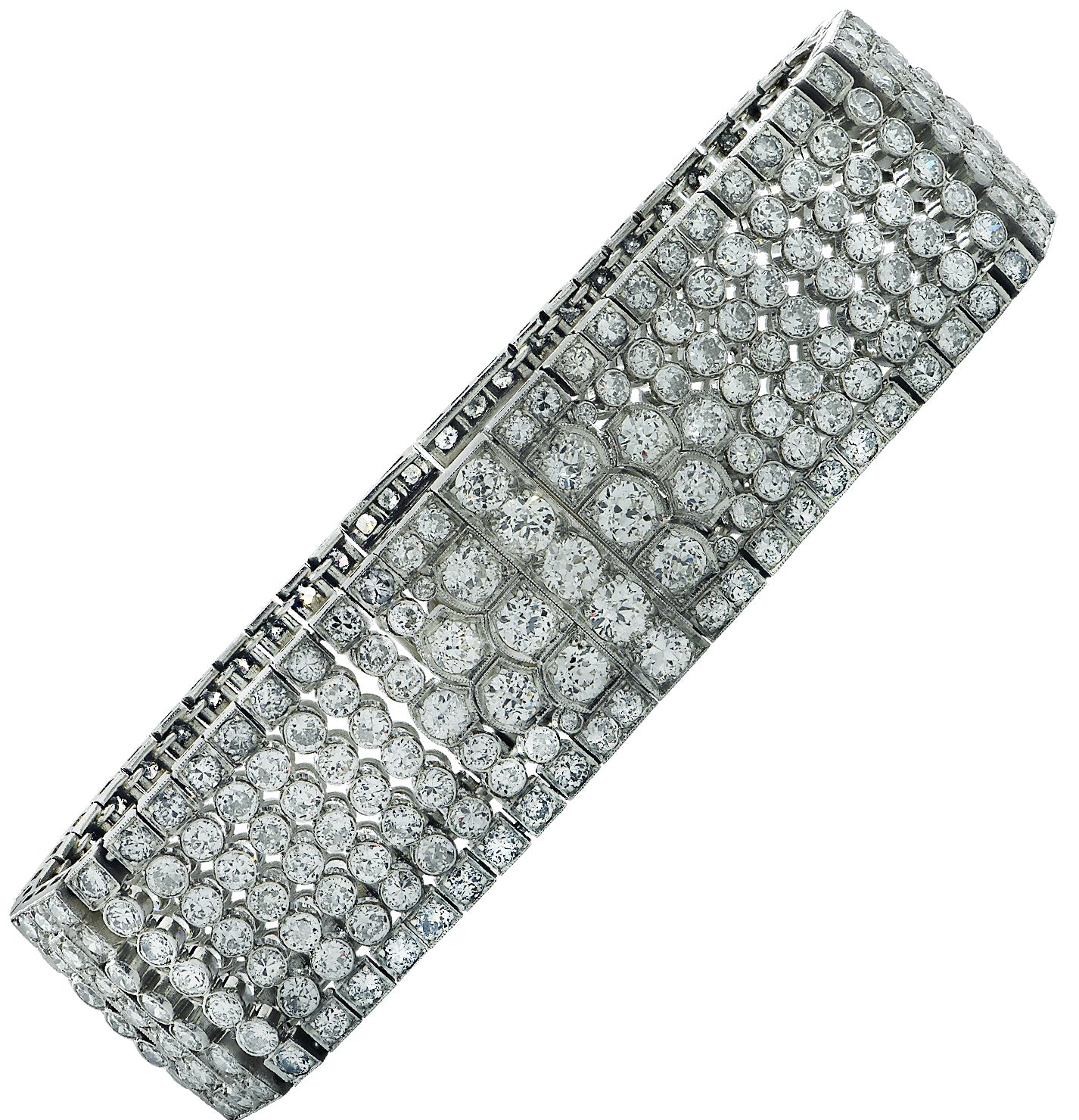 8 Carat Diamond Tennis Bracelet set in White Gold