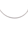 Vivid Diamonds 3.13 Carat Straight Line Diamond Tennis Necklace- V36314 - vividdiamonds