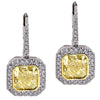 GIA Certified 4.60 Carat Fancy Colored Diamond Earrings - V15153 - vividdiamonds
