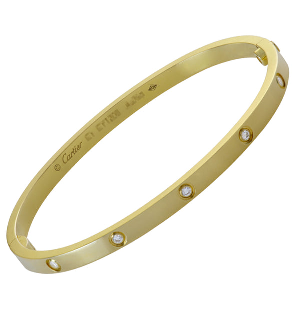 Cartier Love Bracelet 18 Karat Yellow Gold Box and Papers at 1stDibs | cartier  18 karat gold bracelet, cartier bracelet 18k, cartier 18k gold bracelet