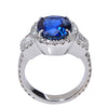 Mesmerizing 6.22ct Madagascar Sapphire and Diamond Ring - V15487 - vividdiamonds