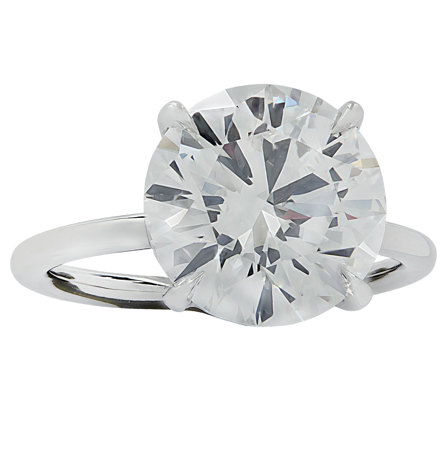 Platinum Baguette and Princess Cut Diamond Ring Setting - JewelsbyTashne