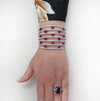Diamond and Ruby Cuff Bangle Bracelet - V38414 - vividdiamonds