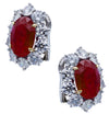 Vivid Diamonds 10.66 Carat Ruby and Diamond Earrings -V38648 - vividdiamonds