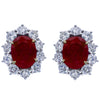Vivid Diamonds 10.66 Carat Ruby and Diamond Earrings -V38648 - vividdiamonds