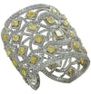 72.44 Carat Fancy Yellow Diamond Cuff Bangle -V38747 - vividdiamonds