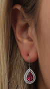 Tiffany &amp; Co. Soleste Tourmaline &amp; Diamond Dangle Earrings -V38873 - vividdiamonds