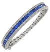 Vivid Diamonds 2.66 Carat Diamond and Sapphire Bangle Bracelet -V39130 - vividdiamonds