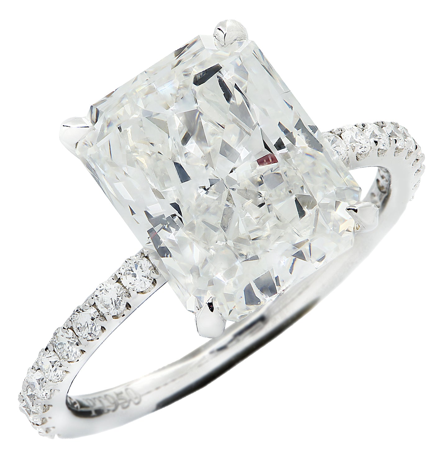 Vivid Diamonds 5.05 Carat Radiant Cut Diamond Engagement Ring - V42188 - vividdiamonds