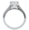 Vivid Diamonds GIA Certified 3.30ct Emerald Cut Diamond Engagement Ring - vividdiamonds