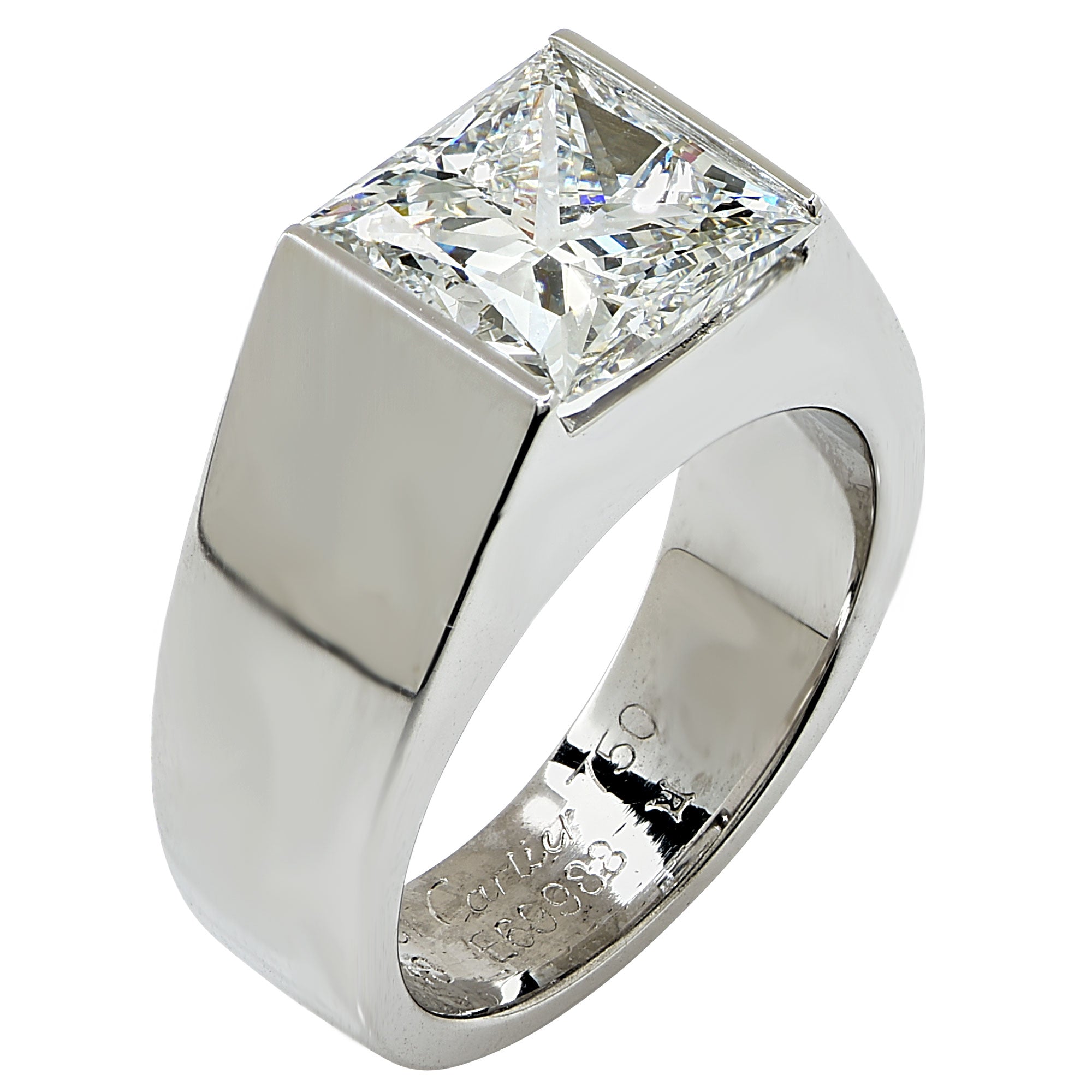 Cartier Pluie Diamond Bombe White Gold Cocktail Ring – Opulent Jewelers
