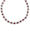 47.25 Carat Burma Ruby and White Diamond Necklace -V42520 - vividdiamonds