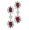 Vivid Diamonds 6.86 Carat Diamond and Ruby Earrings - V42521 - vividdiamonds