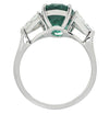 Vivid Diamonds AGL Certified 3.16 Carat Zambian Emerald &amp; Diamond Ring -V42736 - vividdiamonds