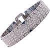 Sapphire and Diamond Bracelet- V19428 - vividdiamonds
