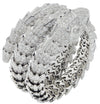 Bvlgari Full Pave Diamond Triple Wrap Serpenti Bracelet -V43642 - vividdiamonds