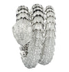 Bvlgari Full Pave Diamond Triple Wrap Serpenti Bracelet -V43642 - vividdiamonds
