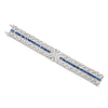Art Deco Diamond and Sapphire Bracelet-V43665 - vividdiamonds