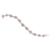 GIA Certified Fancy Pink Diamond Halo  Bracelet-V43667 - vividdiamonds
