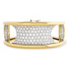 9 Carat Diamond Modernist Bangle -V44015 - vividdiamonds