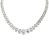 Vivid Diamonds GIA Certified 85 Carat Oval Cut Diamond Riviera Necklace -V44664 - vividdiamonds