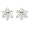 Vivid Diamond GIA Certified 12 Carat Diamond Cluster Earrings -V44714 - vividdiamonds