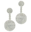 Vivid Diamonds 24.14 Carat Diamond Pave&#39; Ball Dangle Earrings -V44743 - vividdiamonds