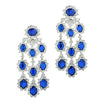 Vivid Diamonds 30 Carat Sapphire and Diamond Chandelier Earrings-V45277 - vividdiamonds