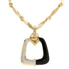 La Triomphe Diamond &amp; Onyx Necklace -V45283 - vividdiamonds