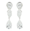 Cartier GIA Certified 5.66 Carat Diamond Dangle Earrings-V45490 - vividdiamonds