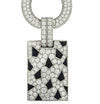 Panthere De Cartier Diamond and Onyx Pendant on Black Cord-V45584 - vividdiamonds