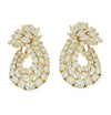 8 Carat Diamond Swirl Hoop Earrings -V45592 - vividdiamonds