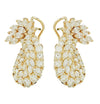 8 Carat Diamond Swirl Hoop Earrings -V45592 - vividdiamonds