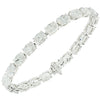 Vivid Diamonds GIA Certified 21.20 Carat Oval Cut Diamond East-West Tennis Bracelet-V45607 - vividdiamonds