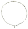 Vivid Diamonds 30.58 Carat Diamond Graduated Pear Shape Necklace-V45661 - vividdiamonds