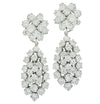 Vivid Diamonds 10 Carat Diamond Cluster Dangle Clip-on Earrings-V45678 - vividdiamonds