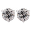 GIA Certified 2.93 Carat Diamond Solitaire Stud Earrings- V23654 - vividdiamonds