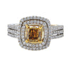 GIA Certified 1.23 Carat Fancy Color Diamond Engagement Ring- V003657 - vividdiamonds