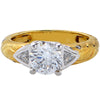 1.50ct Diamond Engagement 18k Yellow Gold Ring -V6184 - vividdiamonds