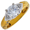 1.50ct Diamond Engagement 18k Yellow Gold Ring -V6184 - vividdiamonds