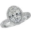 Vivid Diamonds GIA Certified 2.51 Carat Diamond Halo Engagement Ring -V25446 - vividdiamonds