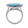 2.77 Carat Opal and Diamond Ring -V8580 - vividdiamonds
