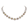 Magnificent 26.03ct GIA Graded Fancy Color Diamond Platinum Necklace - vividdiamonds